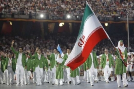 Íránští sportovci při zahájení her.