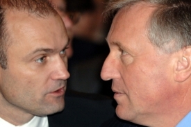 Ivan Langer a Mirek Topolánek na konferenci ODS