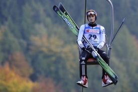 Skokan na lyžích Jakub Janda.