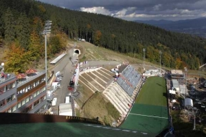 Liberecký areál pro skoky na lyžích.
