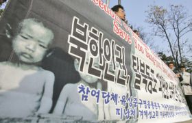 Protesty proti severokorejskému režimu v Soulu
