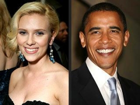 Srdce Scarlett Johanssonové prý bije pro Obamu.