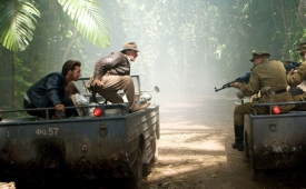 Sc&eacute;na z posledn&iacute;ho d&iacute;lu dobrodružn&eacute;ho filmu o Indiana Jonesovi.