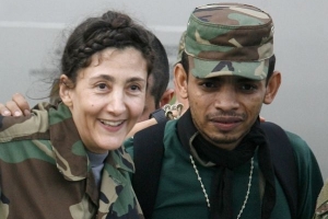 Betancourtová po osvobození ze zajetí FARC.