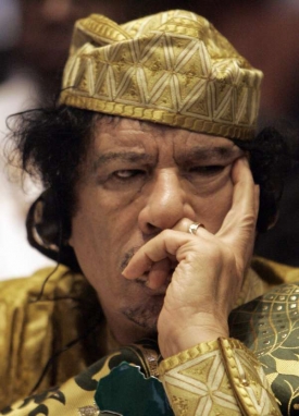 Muammar Kaddáfí na summitu Africké unie.