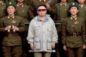 Kim Čong-il s vojáky