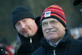 Václav Klaus na lyžařských závodech