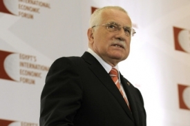 Prezident České republiky Václav Klaus.