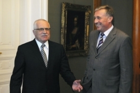 Václav Klaus a Mirek Topolánek