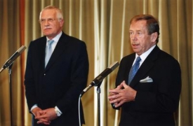 Václav Klaus a Václav Havel.