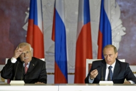 Václav Klaus s Vladimírem Putinem se v otázce raketového systému názorově minuli