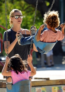 Heidi Klumová se svými dětmi.