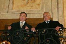 Horst Köhler & Václav Klaus, říjen 2004 v Praze