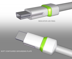 Green Plug využívá konektor USB upravený tak, že přenáší až 24 V.