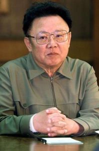Milovaný vůdce Kim Čong-il.