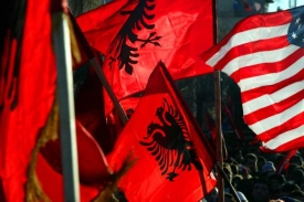 Oslavy kosovské nezávislosti.