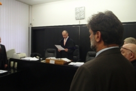 Jan Kubice při vynesení rozsudku.