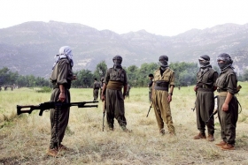 Ozbrojenci PKK blízko turecko-irácké hranice.