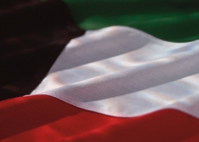 Kuvajtská vlajka.
