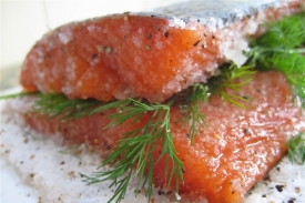 Finská specialita? Marinovaný losos graavilohi.