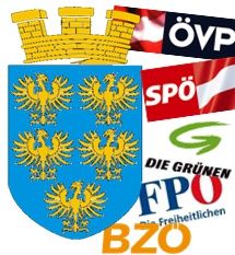 Loga rakouských stran v zemských volbách v Dolním Rakousku.