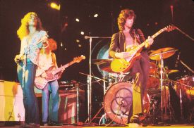 Britská rocková skupina Led Zeppelin.