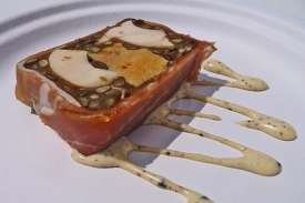 Foie gras v restauraci Le Gavroche.