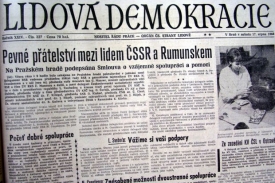 17. srpna 1968, titulní strana Lidové demokracie.