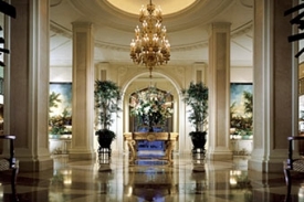 Lobby v Regent Beverly Wilshire.