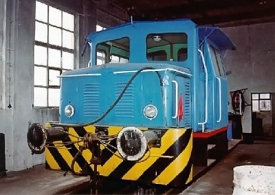 Tuto lokomotivu ukradli dva muži v Hrušovanech u Brna.