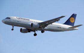 A-320 společnosti Lufthansa.
