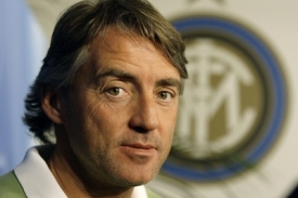 Trenér fotbalistů Interu Milán Roberto Mancini.