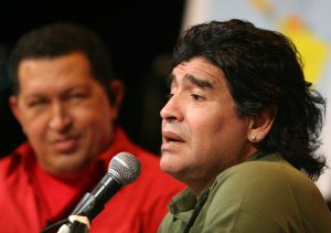 Diego Maradona v show Huga Cháveze
