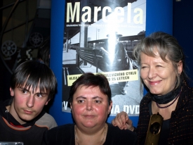 Helena Třeštíková, Marcela Haverlandová a její syn Tomáš.