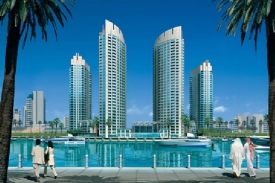 Komplex Marina v Dubaji, kde si Řebíček koupil byt.