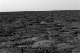 Pohled na krajinu planety Mars.