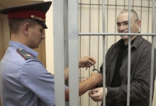 Chodorkovskij u soudu v sibiřské Čitě.