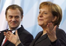 Angela Merkelov&aacute; a Donald Tusk