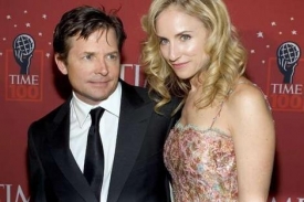 Michael J. Fox se svou ženou Tracy Pollenovou.