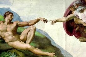 Ilustrační foto - vatikánská freska, Michelangelo.