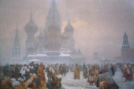 Alfons Mucha: Zrušení nevolnictví na Rusi, z cyklu Slovanská epopej