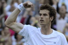 Britský tenista Andy Murray po vítězství ve 4. kole Wimbledonu.