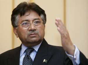 Parvíz Mušaraf řeční v Bruselu
