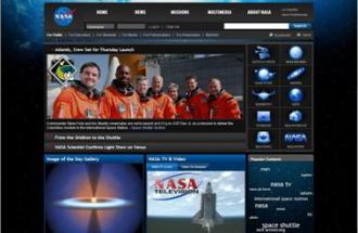 Nové webové stránky vesmírné agentury NASA