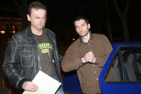 Robert Neff Novák během svého zatčení letos v březnu.