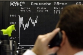 Vývoj na německé burze, index DAX