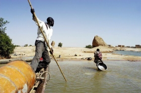 Rybář v Mali.