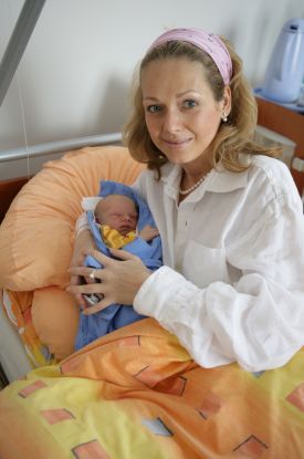 Lucie Talmanová se synem Nicolasem