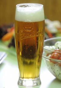 Nový design pivní sklenice.