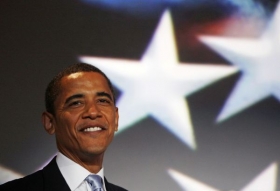Demokratická hvězda a prezidentský kandidát Barack Obama.